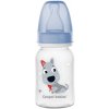 CANPOL BABIES Fľaša s potlačou CUTE ANIMALS 120ml - modrá