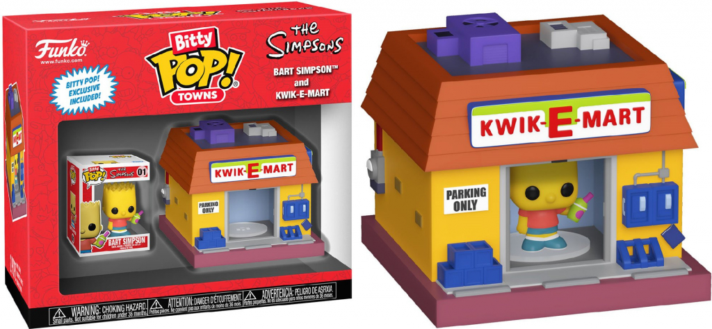 Funko Bitty Pop! The Simpsons Bart Simpson and Kwik E Mart