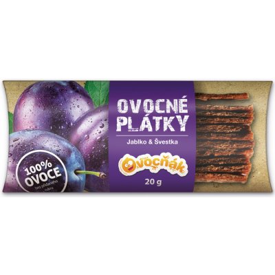 Ovocňák Plátky jablko slivka 20 g