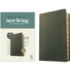 NLT Large Print Thinline Reference Bible, Filament Enabled Edition (Red Letter, Genuine Leather, Olive Green, Indexed)