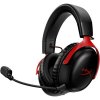HyperX Cloud III bezdrôtový herný headset červený