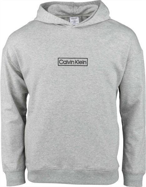 Calvin Klein LW L/S HOODIE sivá čierna