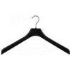 Konfekčný plastový vešiak/plastové ramienko na šaty, typ EA45, šírka 45 cm, čierne, 1 ks