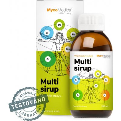 MycoMedica Multi sirup - celková podpora organizmu 200 ml