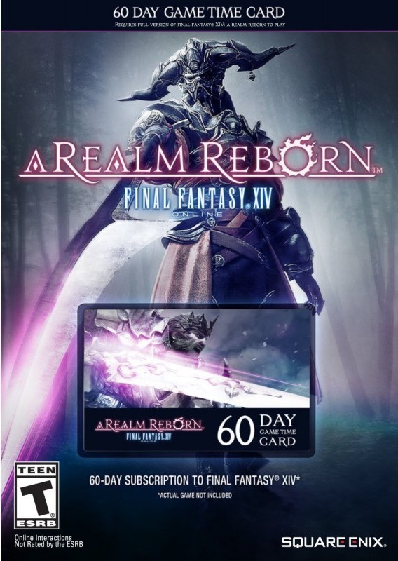 Final Fantasy XIV: A Realm Reborn Prepaid card 60 days