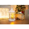 MagicHome Lampáš Morocco LED sviečky biely 3xAAA plast časovač 18x15x32 cm