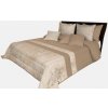 Luxusný prehoz na posteľ s mramorovým vzorom NMO-052 v svetlo hnedej farbe Rozmer prehozu (šírka x dĺžka): 170x210cm
