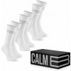Calm B DLHÉ PONOŽKY BIELE 3-PACK Veľkosť: 43-46