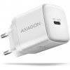 AXAGON ACU-PD30W, Sil nabíječka do sítě 30W, 1x port USB-C, PD3.0/PPS/QC4+/SFC/AFC/Apple, bílá ACU-PD30W