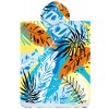 Textilomanie plážové pončo SUMMER FRESH modro žlté 80 x 145 cm