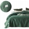 Prehoz na posteľ, pohovku, velvet, prešívaný 170x210 Feel, zelený