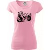 Športová motorka - Dámske tričko Pure - S ( Ružová )