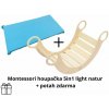 Montessori hojdačka 5in1 light variant: natur okraje, lakované desky