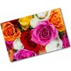 Doska na krájanie tvrdená Farebné ruže 80x52 cm
