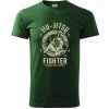 Jiu Jitsu logo guľaté - Klasické pánske tričko vyššej gramáže - XS ( Fľaškovozelená )