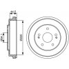 BOSCH Brzdový bubon BOSCH 0 986 477 147