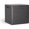 Prosperplast Záhradný box Woodebox hnedý 140 l