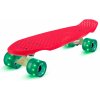 Fun pro Mini Cruiser Skateboard Trickboard PP Board 100kg LED kolieska PU Tvrdosť: 88A (sk_mc_rd_grn)