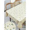 Obrus PVC 3581572, metráž, šířka 140 cm, čerešňové kvety na žltom podklade, IMPOL TRADE