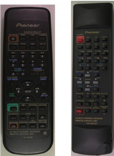 Diaľkový ovládač Emerx Pioneer Cu-vsx167