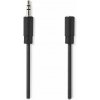 NEDIS prodlužovací stereo audio kabel s jackem/ zástrčka 3,5 mm - zásuvka 3,5 mm/ černý/ bulk/ 10m (CAGL22050BK100)