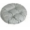 Bellatex Adela prešívaný okrúhly Pnúci kvietok sivá, 40 x 40 cm