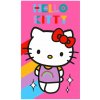 Carbotex · Detský uterák Hello Kitty - motív Rainbow - 100% bavlna - 30 x 50 cm