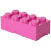 LEGO® box na svačinu 100 x 200 x 75 mm růžový