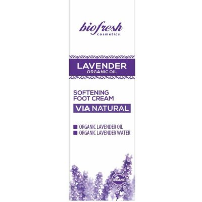 Zmäkčujúci krém na nohy s organickým levanduľovým olejom Lavender 75ml