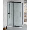 Polysan Polysan, ALTIS BLACK obdĺžniková sprchová zástena 1500x900 mm, L/P varianta, AL4212BAL6012B
