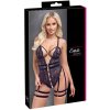 Cottelli Crotchless Lace Body with Suspenders 2643561 Black