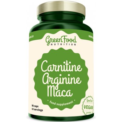 GreenFood Nutrition Carnitín+Arginín+Maca 90 kapsúl