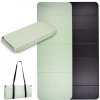 Skladacia podložka na cvičenie inSPORTline Misette 180x61x0,8 cm matcha zeleno-čierna
