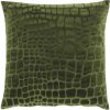 Textilomanie Zamatový dekoračný vankúšik NANOU 45x45 cm, zelený 40 x 45 cm