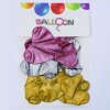 AKCIA! BALÓNIKY SRDCE 10ks MIX3 ZL/STR/BORDO