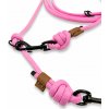Přepínací nastavitelné vodítko ADVENTURE 10 mm, 11 délek, růžové extra pevné DÉLKA VODÍTKA: 4 metry