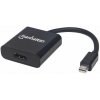 MANHATTAN Adaptér mini DP na HDMI, aktívny, čierny (152570)