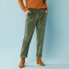 Blancheporte 7/8 menčestrové chino nohavice khaki