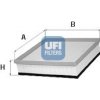 Vzduchový filter UFI OEM FILTERS SPA 30.113.00