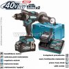 Makita DF001GM201 40V XGT kompaktný aku skrutkovač, výkonný bezuhlíkový motor, vysoké-technické predvedenie stroja pre bezp. a odolnosť v extrémnych podmienkach... +2x 4.0Ah aku, nabíjačka a systainer