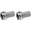 Emos F vidlica pre koax CB50, CB100 6.5mm 2ks K7331.2