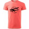 Still Plays With Planes - Klasické pánske tričko vyššej gramáže - S ( Korálová )