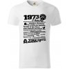 1973 v kocke - Tričko z organickej bavlny - M ( Biela )