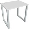 Hobis Pracovný stôl UNI O, 80x75,5x60 cm, biela/sivá