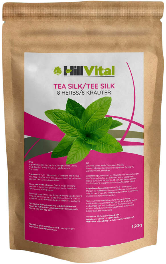 HillVital čaj Silk na spaľovanie tukov 150 g