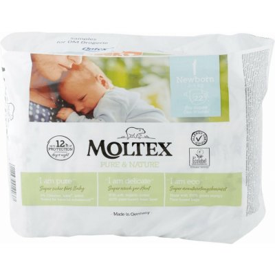 Moltex Pure a Nature Newborn 2 – 4 kg 22 ks