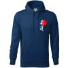 Judo Japan vlajka - Mikina pánska Cape s kapucňou - 2XL ( Polnočná modrá )