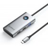 Orico USB hub 5Gbps, USB-A, 2xUSB-A 2.0, PD60W, HDMI 4K@30Hz, sivá