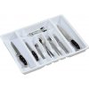 Kesper Plastový kuchynský organizér Loft White, 50x38 cm