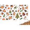 VFstyle nahrievací vankúšik s čerešňovými kôstkami 30x15 cm Gingerbread